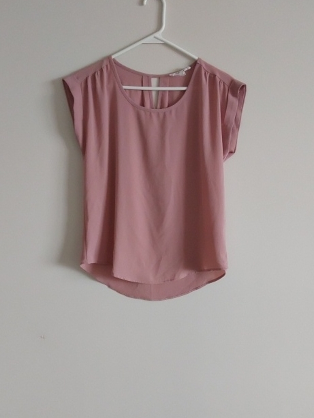 Cap Sleeve Blouse in Dusty Rose - Women's Top